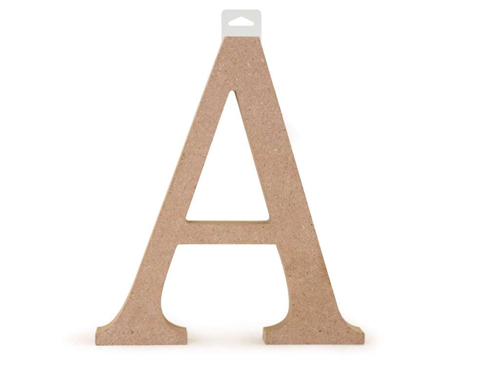 Wood Letters: 5 1/8" MDF Standing A