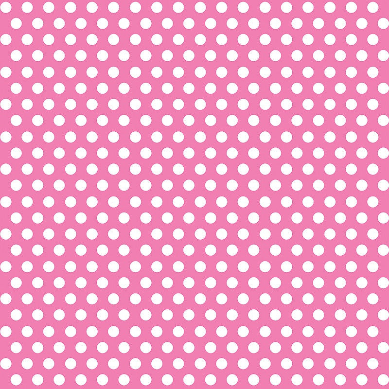 Hot Pink Dots Gift Wrap  30" x 5 ft
