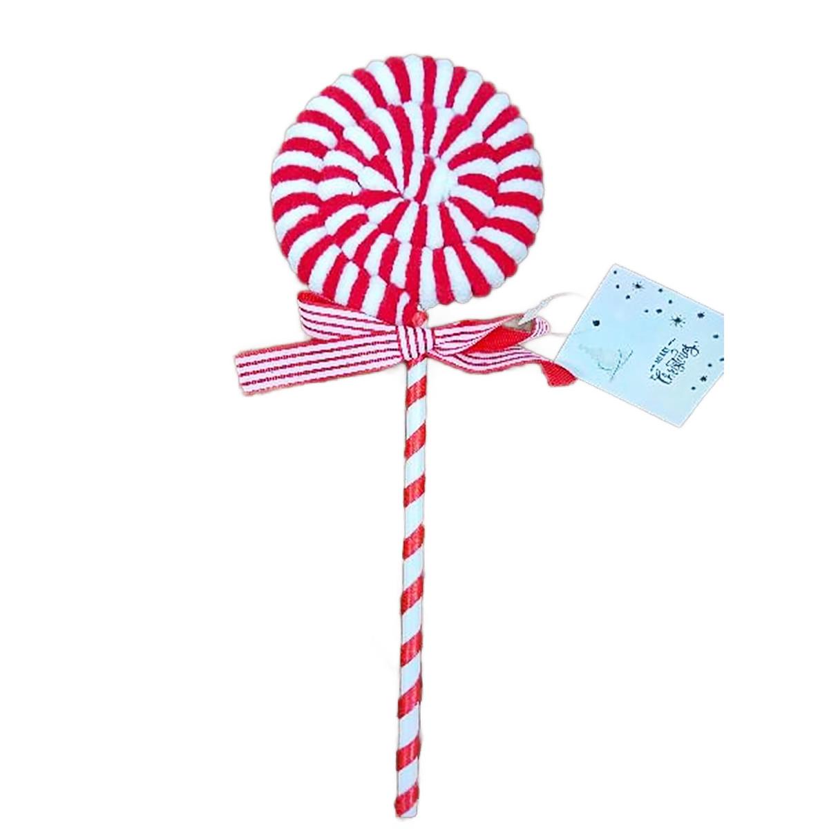 Deco N. Xmas Lolipop Décor, 4.75x13", cht