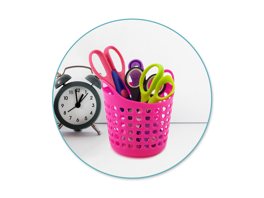 Craft Storage: 4.25"x4.25" Utility Flexi-Basket Rnd Asst 3-Col