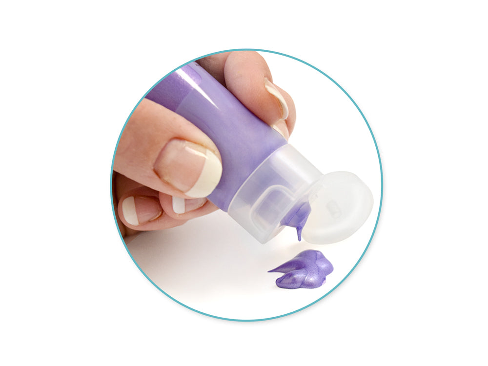 Plastic Bottle: 40ml EZ-Squeeze Clear Paint & Glue Tubes x3