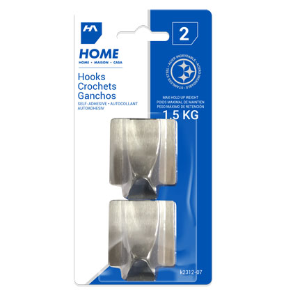 HOOKS-STAINLESS STEEL-SQUARE-L