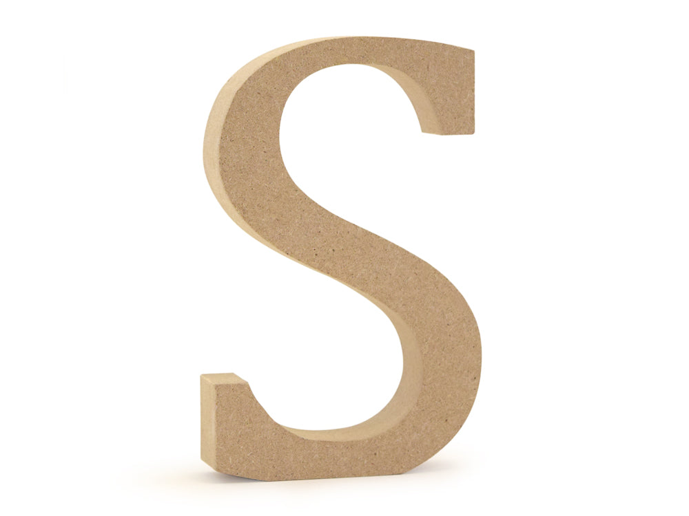 Wood Letters: 5 1/8" MDF Standing S