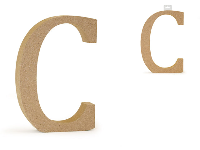 Wood Letters: 5 1/8" MDF Standing C