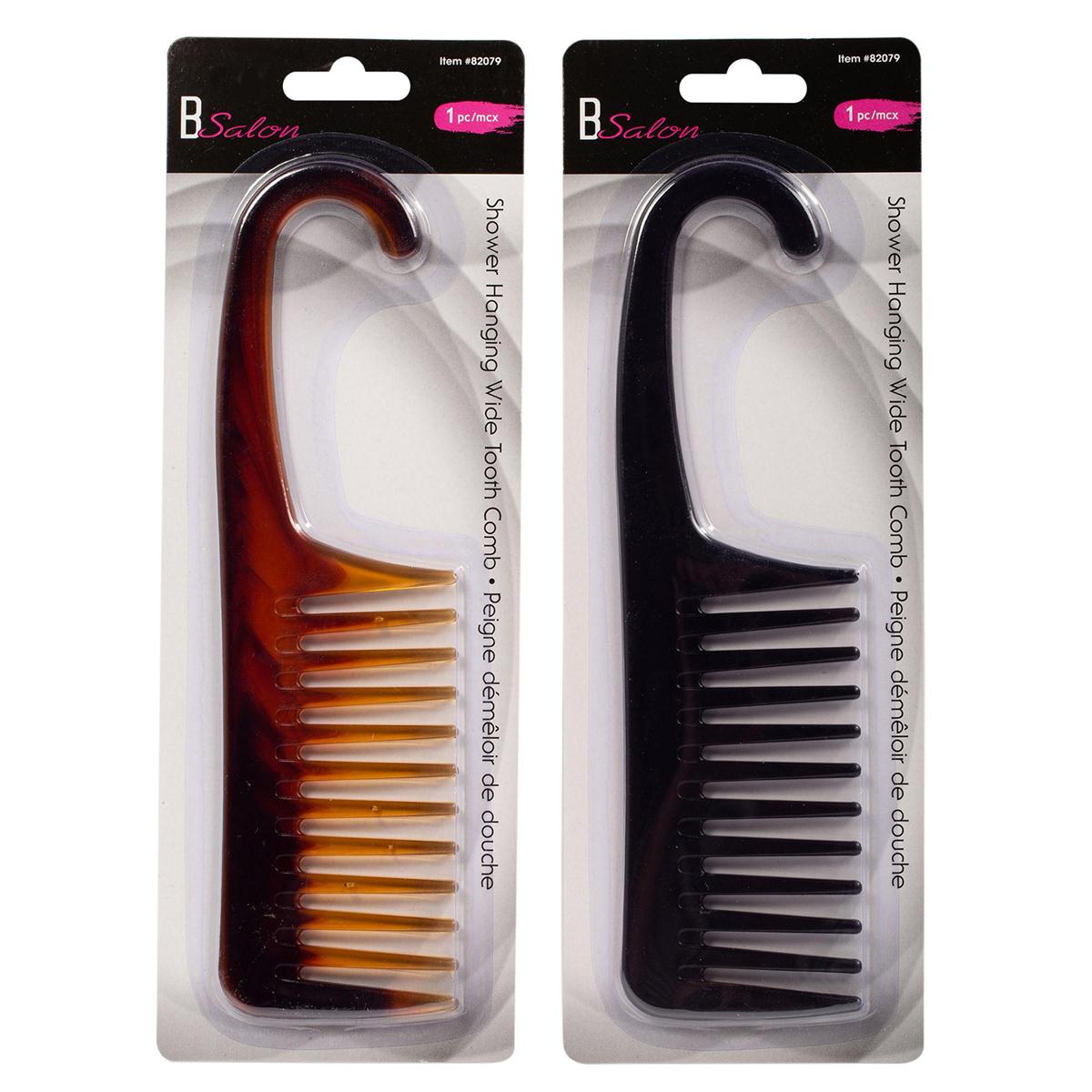 Bodico Shower Hanging Wide Tooth Comb, 2 col., b/c(HZ)