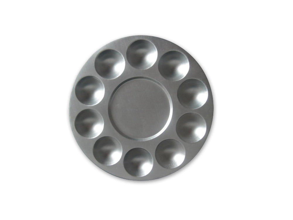 Color Factory Paint Palette: 7" Metal Round 10-Well