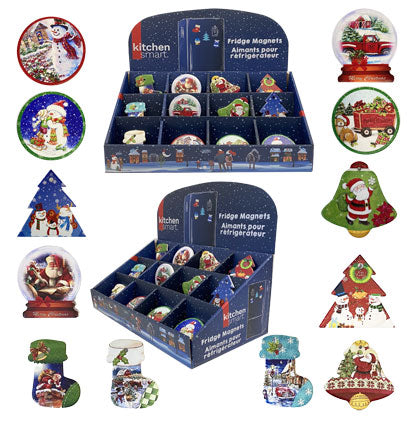 CHRISTMAS CERAMIC MAGNET-144MCX/PDQ