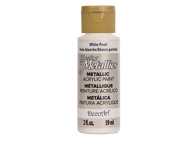 Dazzling Metallics Paint: 2oz All-Purpose Shimmering Luster DA070-336 DA117 White Pearl