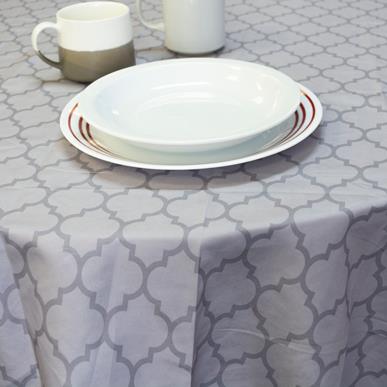 Tablecloth - Microfiber Charcoal/Grey - Round 60"