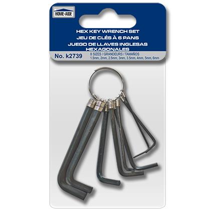 HEX KEY WRENCH SET 8 SIZES