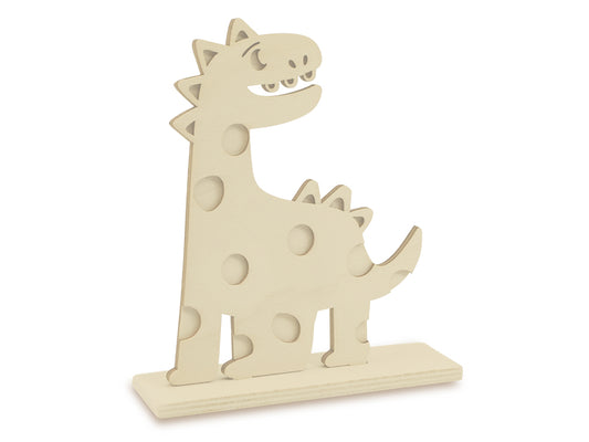 Wood Craft: DIY 6" 3D Shape Standing 5mm(T) B) Dino