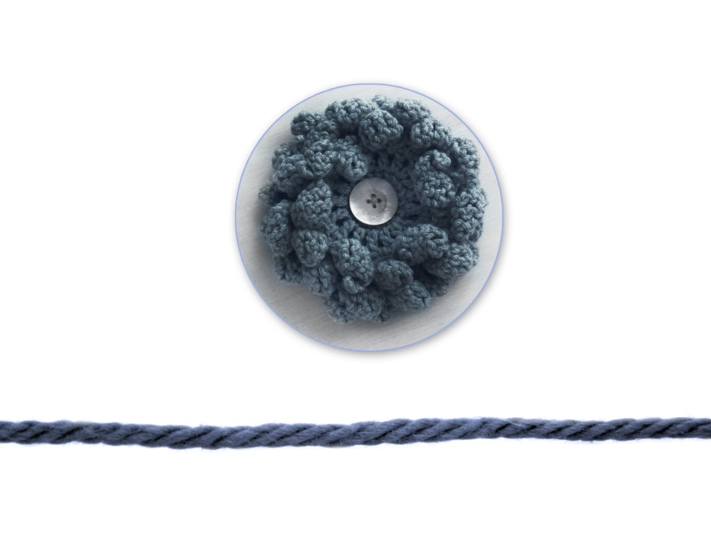 Needlecrafters: 50g Acrylic Yarn Standard Ball Dyed P) Slate Grey