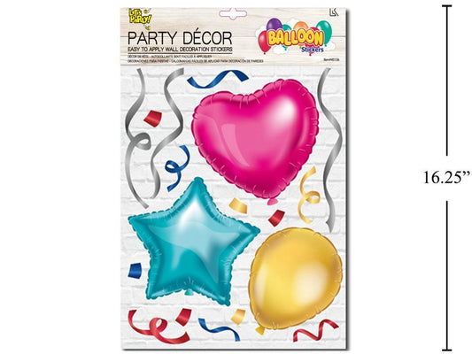 Let's Party, Balloon look, Wall Decor, Heart, Star and Balloon