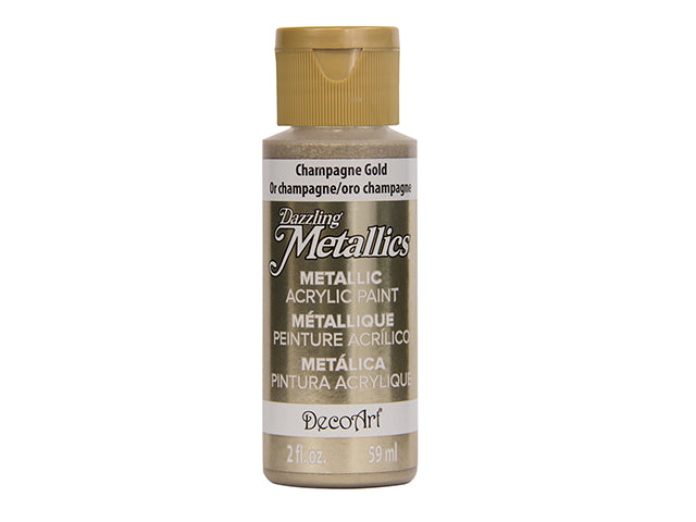 Dazzling Metallics Paint: 2oz All-Purpose Shimmering Luster DA070-336 DA202 Champagne Gold