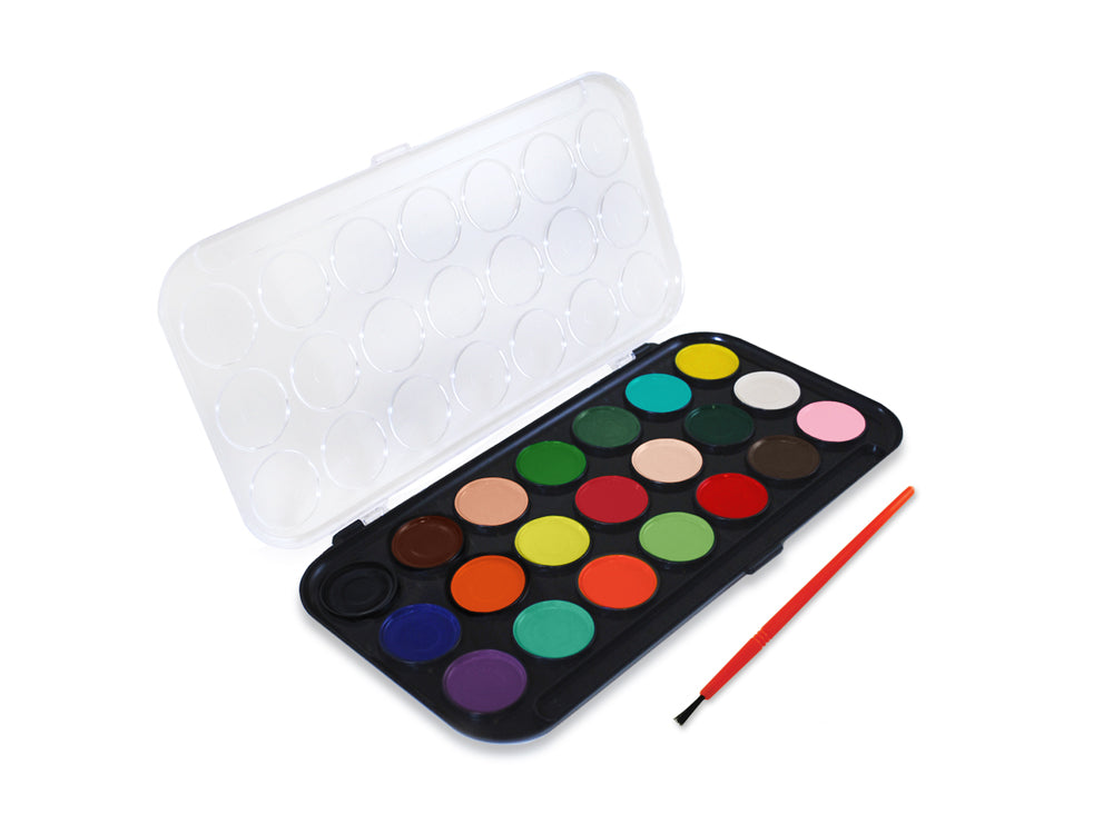 Krafty Kids: 21-Tub Lil' Artist Watercolor Colors w/Brush