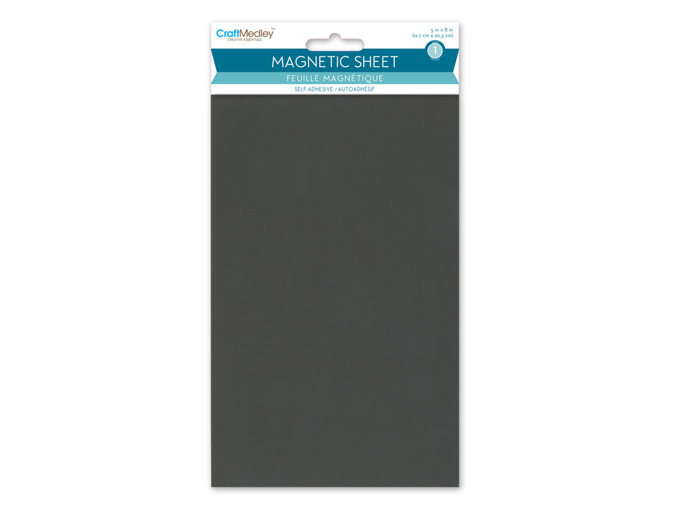 Magnetic Sheet: 5"x8" Self-Adhesive