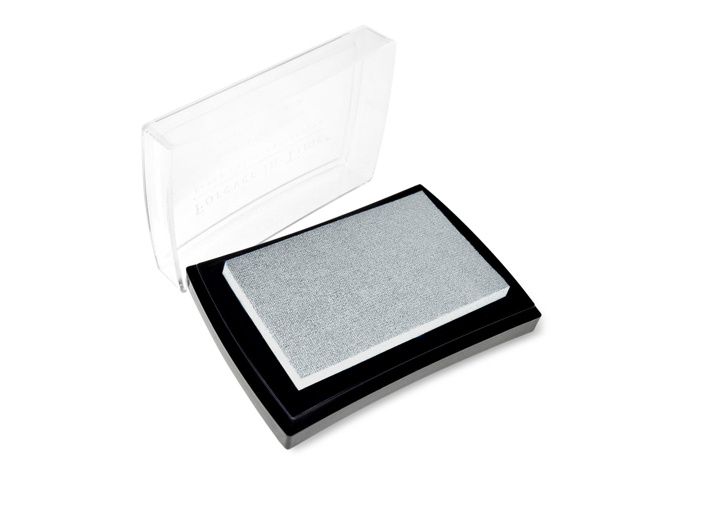 Stamp Ink Pad: 1.5"x2.5" Pigment Solid Color AcidFree M) Silver Metallic