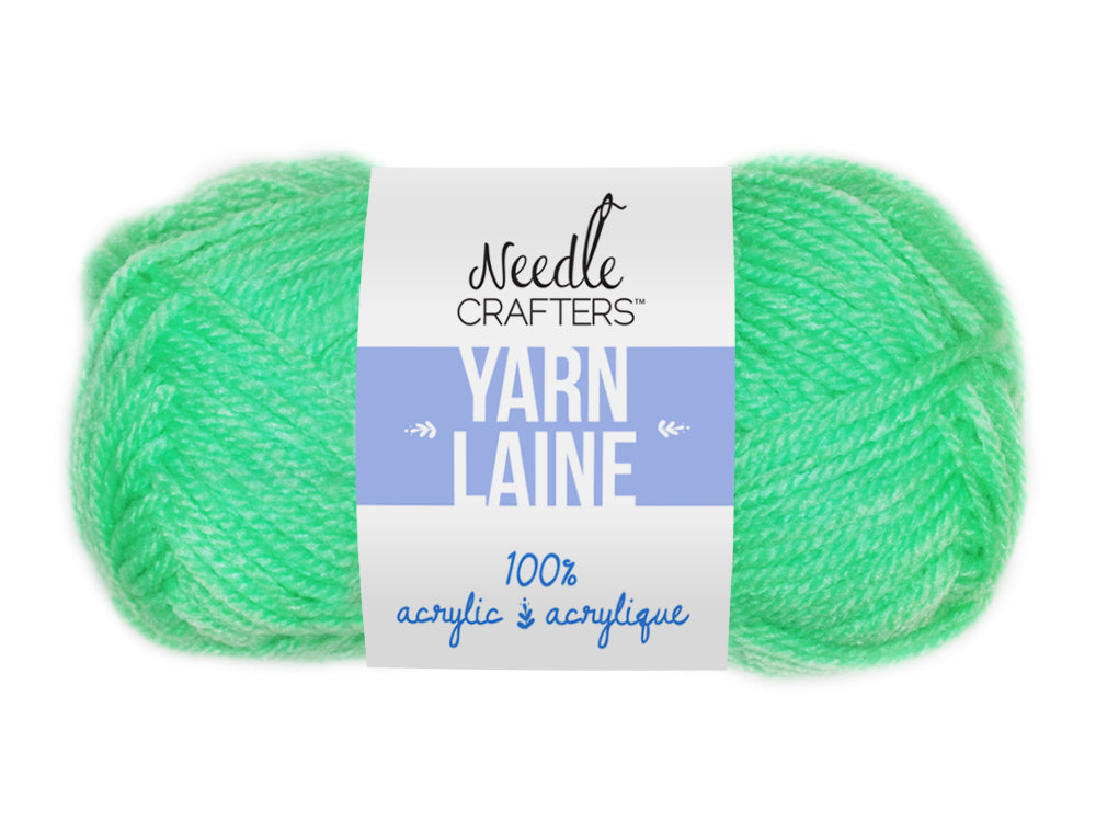 Needlecrafters: 50g Acrylic Yarn Standard Ball Dyed J) Touch of Mint
