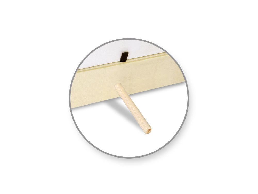 Wood Craft: Natural DIY 8.38"x6.44" Photo Frame D) Rectangular