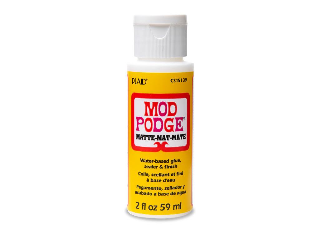 Mod Podge: 2oz All-In-One Glue/Sealer/Finish Non-Toxic B) Matte