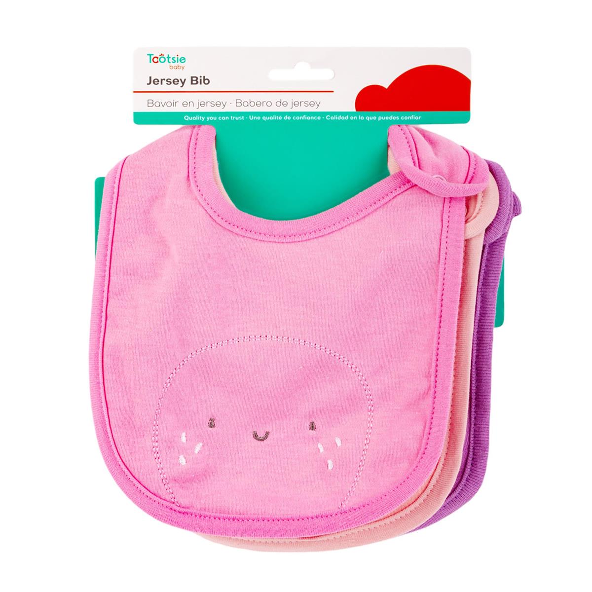 Tootsie Baby, 3-pc Baby Girl Bib , hc