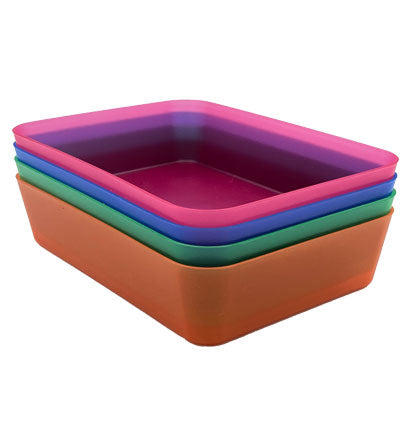 BASKET- ASST. 4 COLORS 25.8*17.8*7.7CM