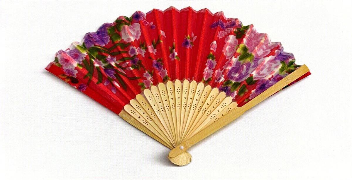 8.5" Chinese Fan, 4 colours, pbh