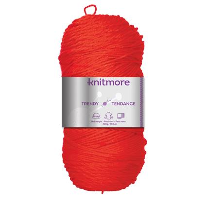 TRENDY KNITTING YARN-ORANGE 300G/519yrds