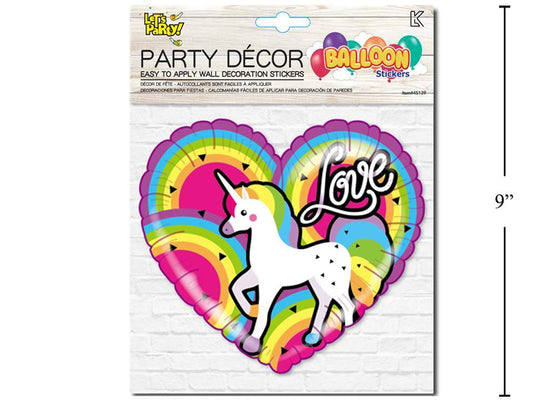 Let's Party, Balloon look, Wall Decor, Love Unicorn
