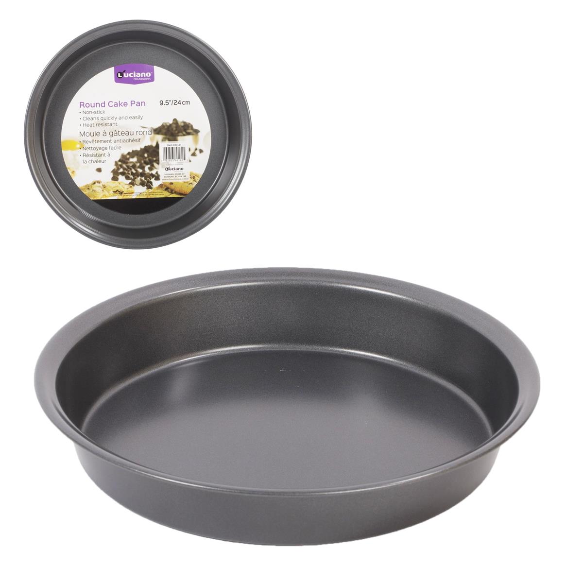 Luciano Non-stick 9.5" Round Cake Pan, 9.5x1.5" (A310625)