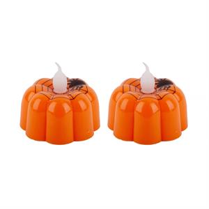 G. Ghouls 2PK LED Pumpkin Tealights, Batteries included (CR2032), blistercard, WARM WHITE LED LIGHT, REQUIRES CR2032 BATTERIES (INCLUDED)