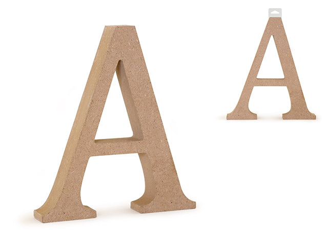 Wood Letters: 5 1/8" MDF Standing A