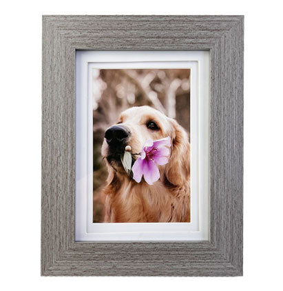 MDF SILVER FRAME LARGE BORDER 5''X7''