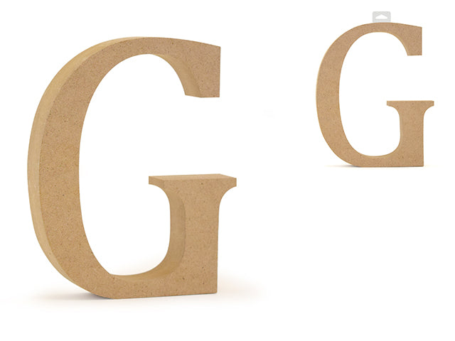Wood Letters: 5 1/8" MDF Standing G