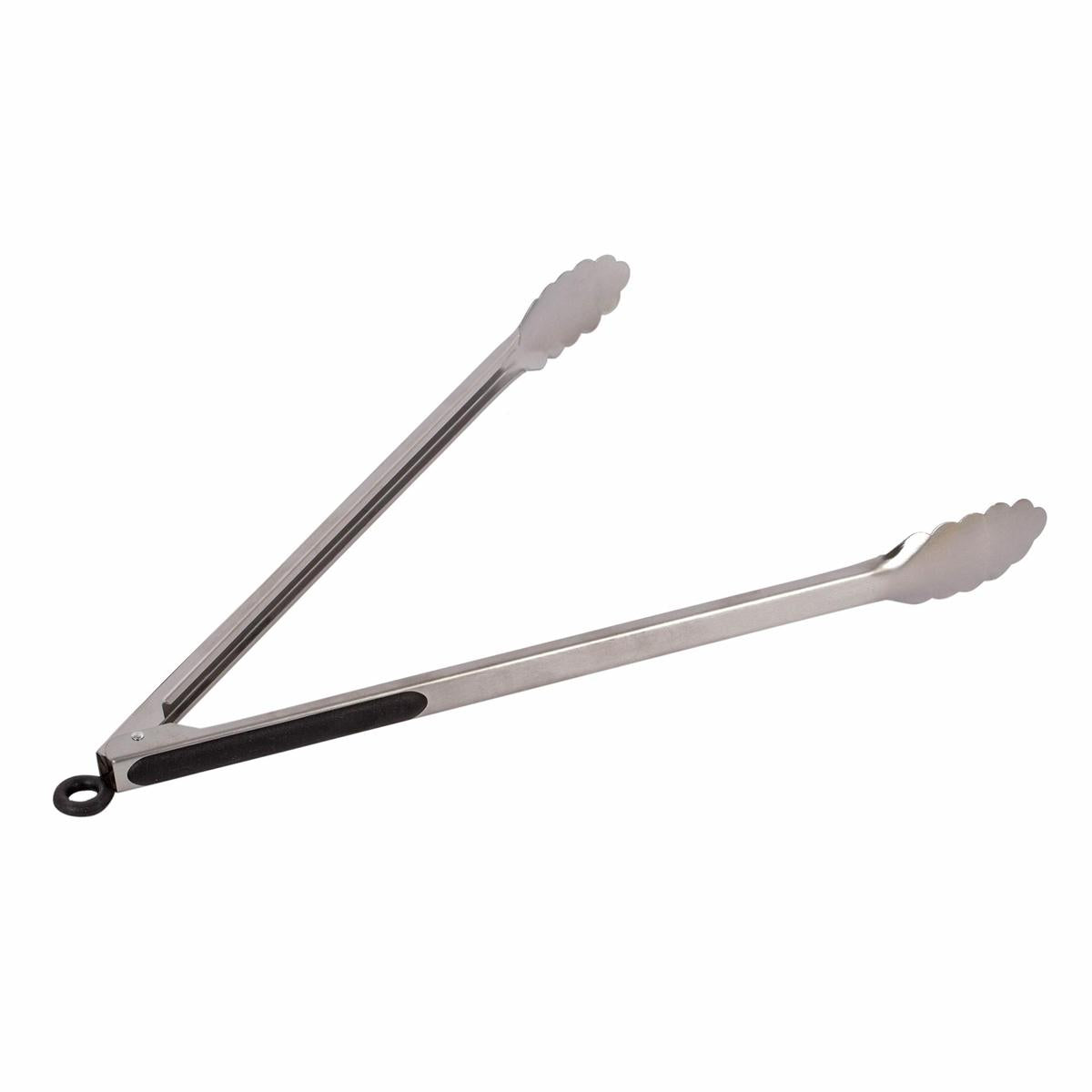 L.Gourmet 16" S/S Tongs w/ Rubber Cushion&Pull-lock,t.o.c.(CP)