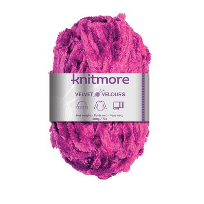 VELVET KNITTING YARN-BURGUNDY200G/126yards