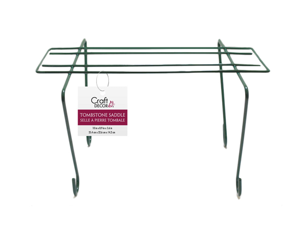 Craft Decor: 10"x8.9"x5.6" Tombstone Saddle Iron