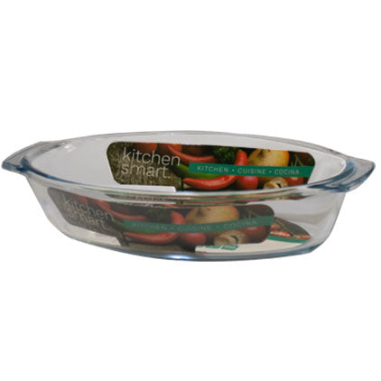 OVAL GLASS BAKING DISH-700ML