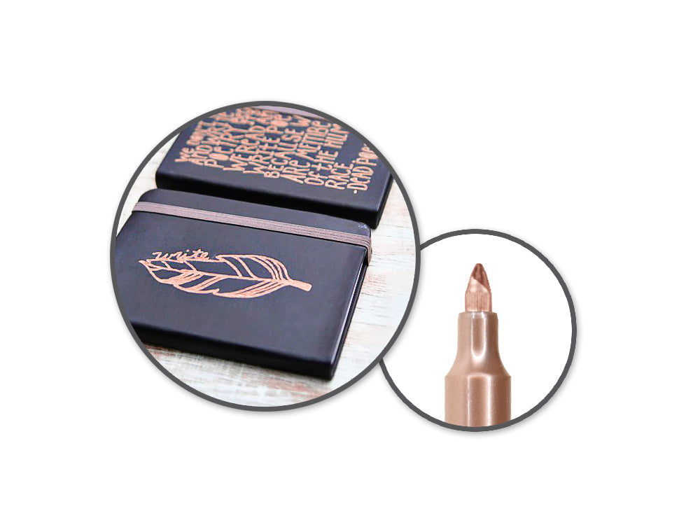 Metallic Marker: 1.2mm Fine Point H) Copper