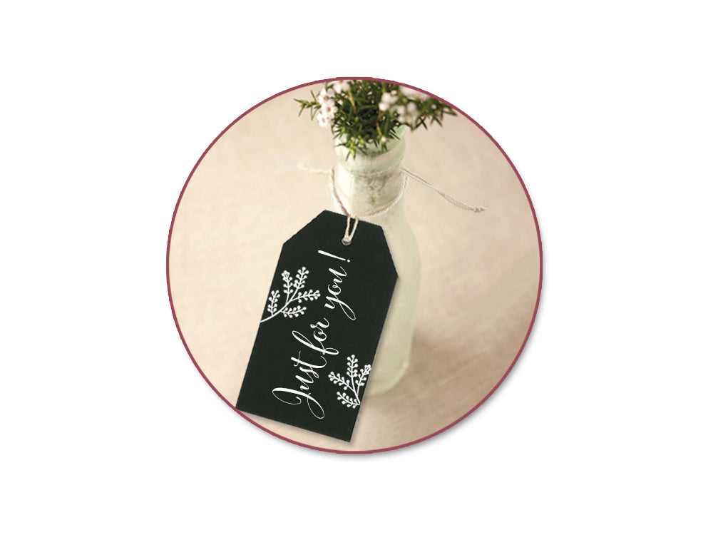 Craft Decor: Chalk-It-Up Tags w/Cord x6 A) Luggage Tags