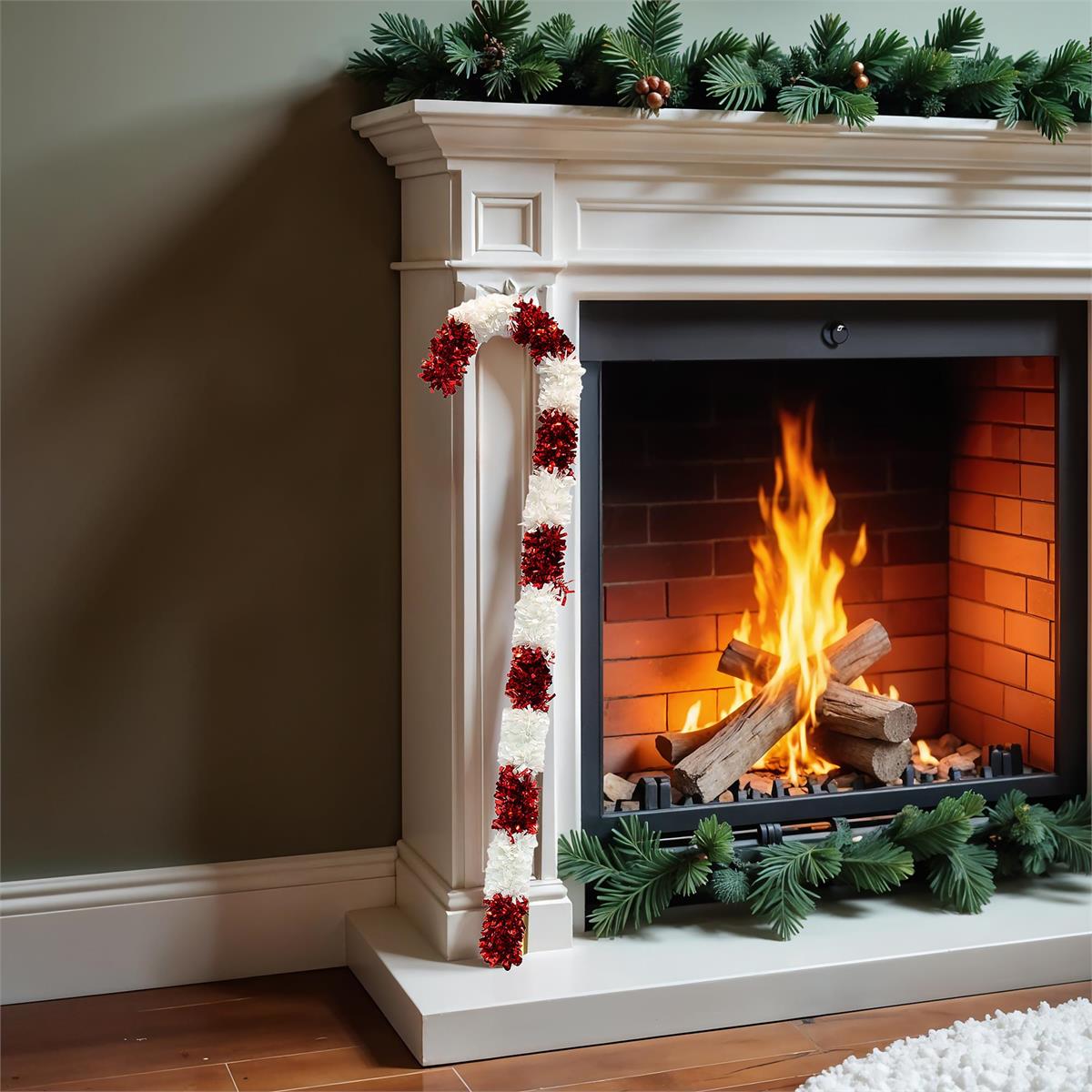 Deco N. 44" Candy Cane Décor, 12/PDQ