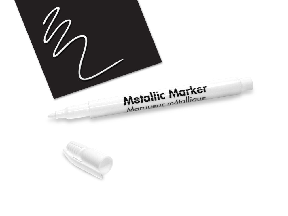 Metallic Marker: 1.2mm Fine Point F) White