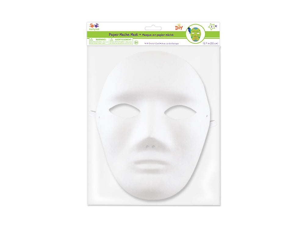 Krafty Kids: 'Diy' Mask W/Elastic Band G) Male Full Face