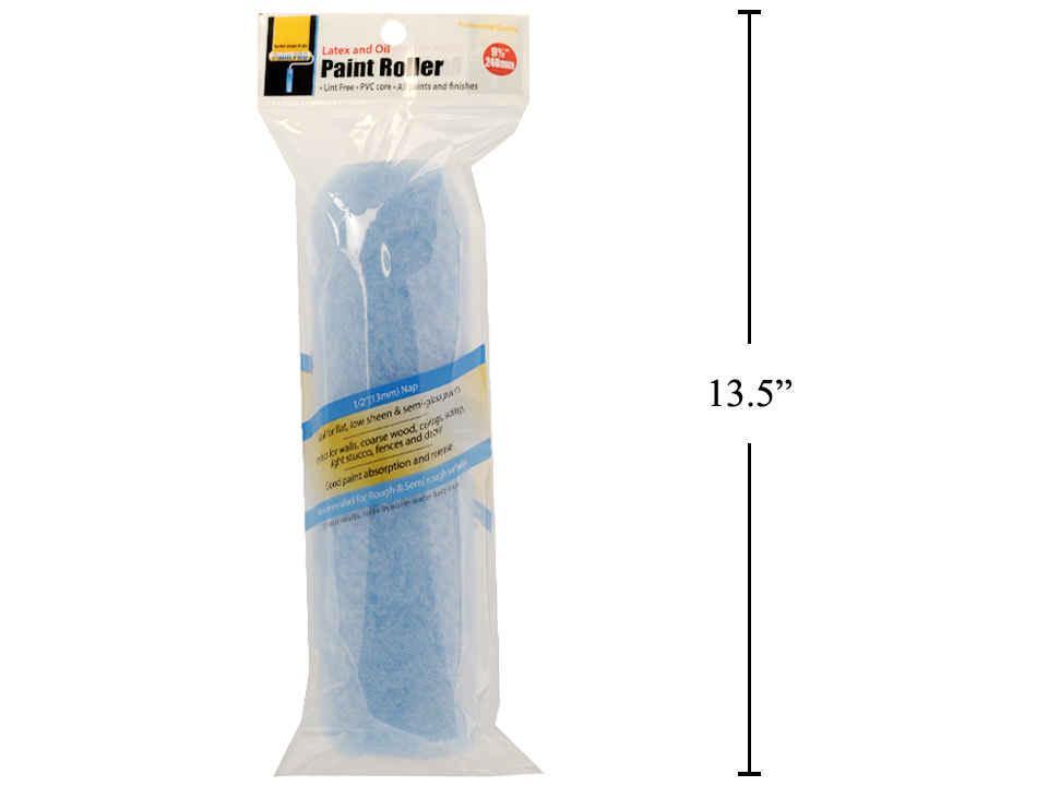 H.E.Paint Pro, 9.5" Paint Roller  Refill Blue colour,printed polybag