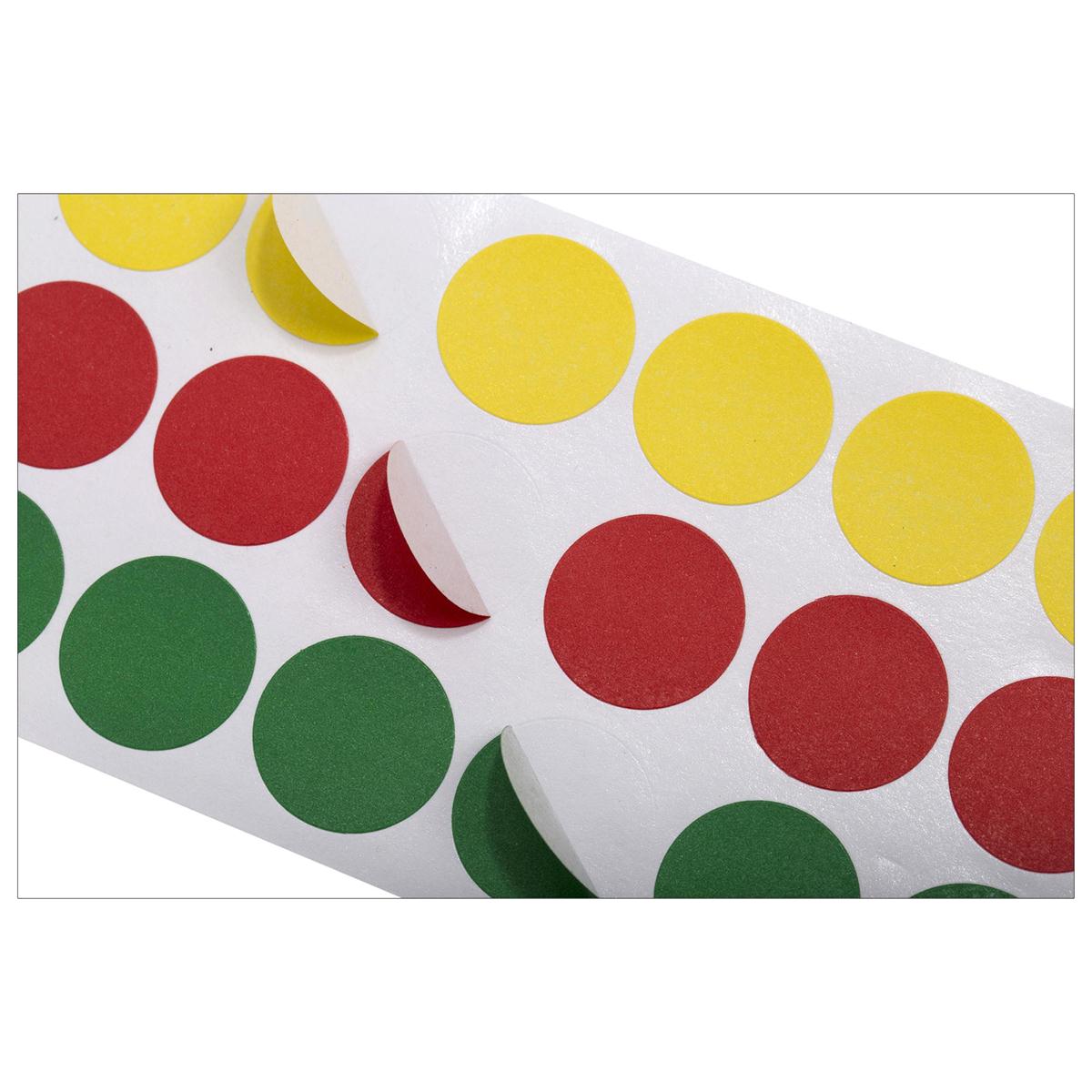 O.WKs. Colour Coding Label, 288-pc., 3/4" Dia., clam pack