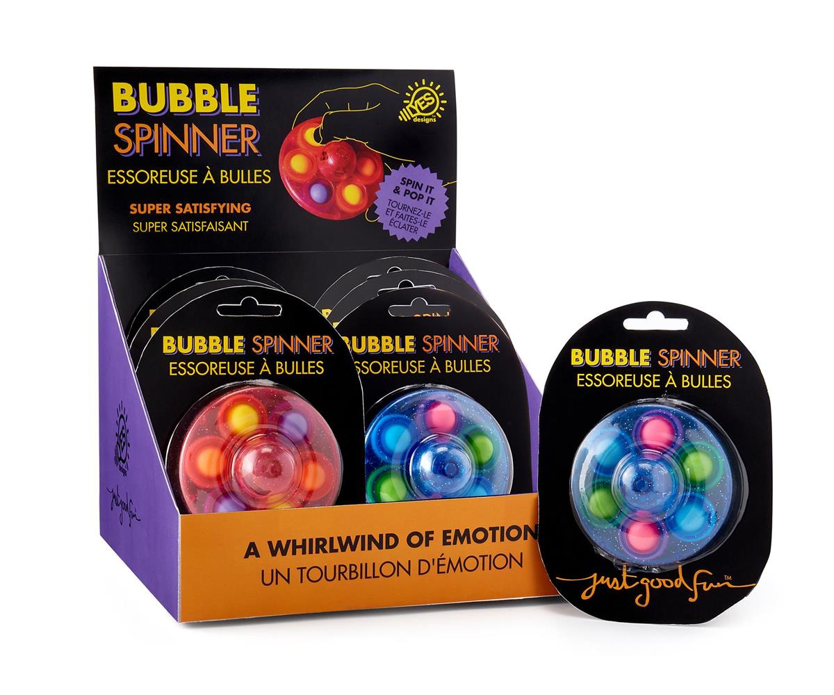 PPEmojiUFOBubleSpiner, 12pc/dsp, 2 Asst., L:2.87"xW:2.87"xH:1.38"