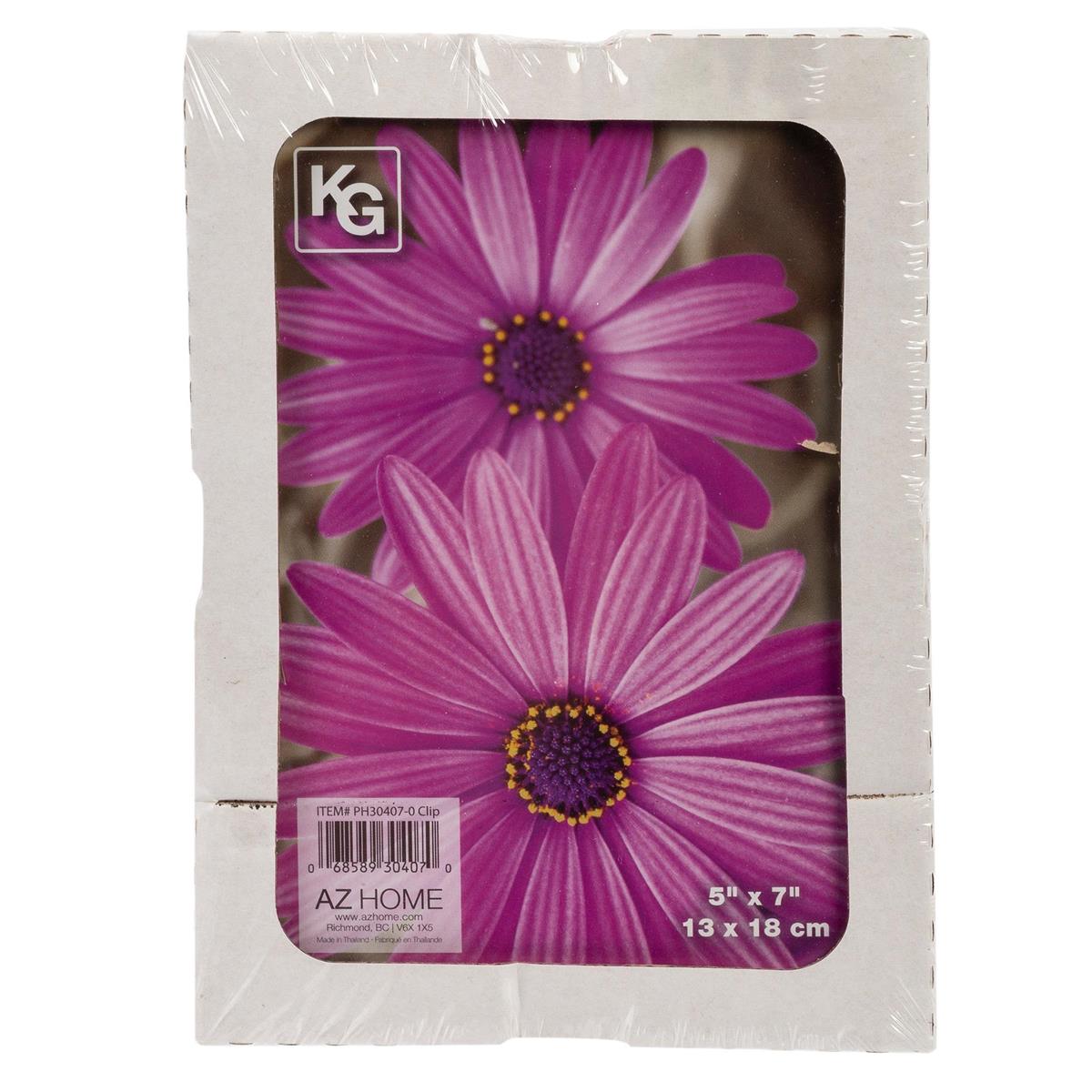 KG Glass Photo Clip Frame 5X7" (AZ)