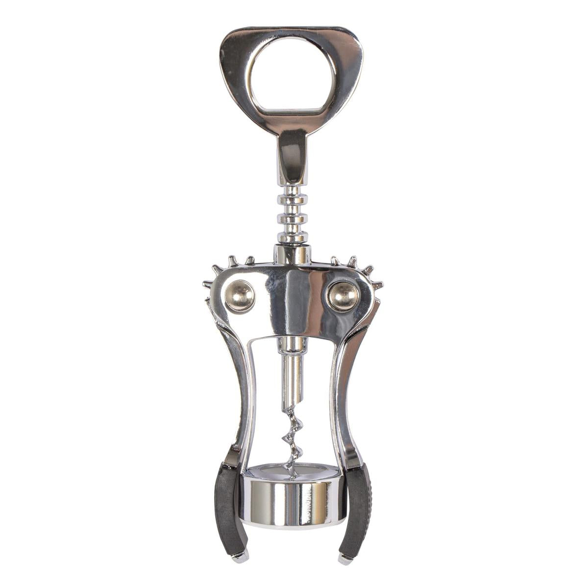 L.Gourmet Wine Winged Corkscrew, Zinc Alloy, clam shell (CP)