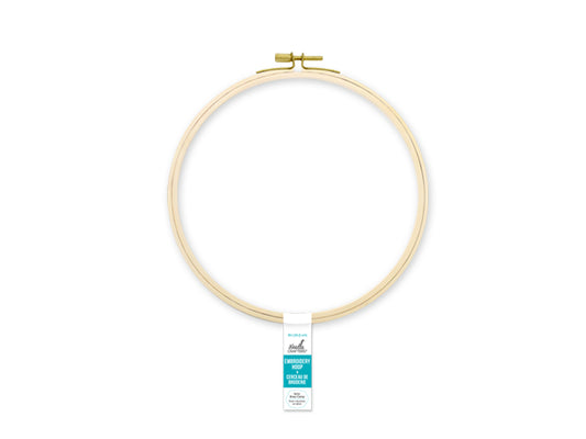 Needlecrafters: 8" Embroidery Hoop W/Brass Clamp