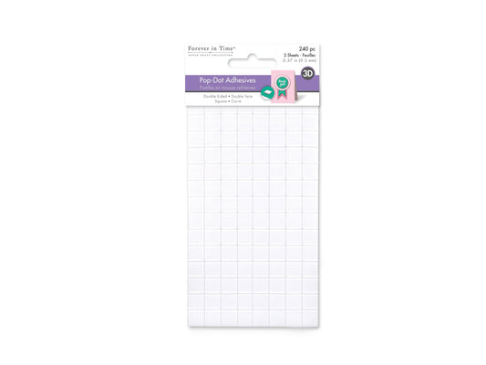 3D Pop Dots: 3/8" Square x240 Dual-Adhesive Foam Mount